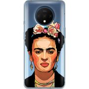 Прозрачный чехол Uprint OnePlus 7T Фрида Кало
