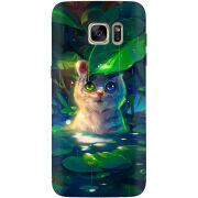Чехол Uprint Samsung G930 Galaxy S7 White Tiger Cub