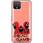 Прозрачный чехол Uprint Google Pixel 4 siquid game люди в красном