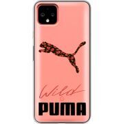Прозрачный чехол Uprint Google Pixel 4 XL Wild Cat