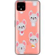 Прозрачный чехол Uprint Google Pixel 4 XL с 3D-глазками Mouse