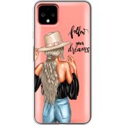 Прозрачный чехол Uprint Google Pixel 4 XL Follow Your Dreams