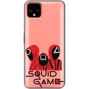 Прозрачный чехол Uprint Google Pixel 4 XL siquid game люди в красном