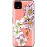 Прозрачный чехол Uprint Google Pixel 4 XL Cherry Blossom