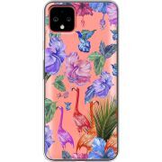 Прозрачный чехол Uprint Google Pixel 4 XL Flamingo