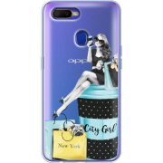 Прозрачный чехол Uprint OPPO A5s City Girl