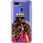 Прозрачный чехол Uprint OPPO A5s Queen and Princess