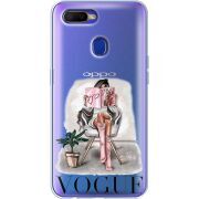 Прозрачный чехол Uprint OPPO A5s VOGUE