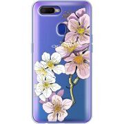 Прозрачный чехол Uprint OPPO A5s Cherry Blossom