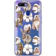 Прозрачный чехол Uprint OPPO A5s Cotton and Rabbits