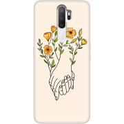 Чехол Uprint OPPO A5 2020 Flower Hands