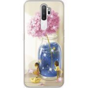 Чехол со стразами OPPO A5 2020 Little Boy and Girl