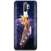 Чехол со стразами OPPO A5 2020 Girl with Umbrella