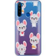 Прозрачный чехол Uprint Xiaomi Redmi Note 8T с 3D-глазками Mouse