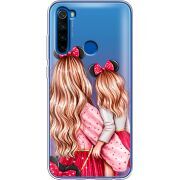 Прозрачный чехол Uprint Xiaomi Redmi Note 8T Mouse Girls