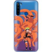 Прозрачный чехол Uprint Xiaomi Redmi Note 8T Naruto and Kurama