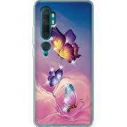 Чехол со стразами Xiaomi Mi Note 10 / Mi Note 10 Pro Butterflies