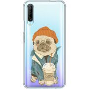 Прозрачный чехол Uprint Huawei P Smart Pro Dog Coffeeman