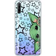 Прозрачный чехол Uprint Huawei P Smart Pro Baby Yoda