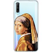 Прозрачный чехол Uprint Huawei P Smart Pro Девушка с жемчужной серёжкой