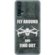 Чехол Uprint Huawei Nova 5T Дрон Fly Around