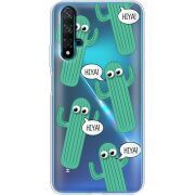 Прозрачный чехол Uprint Huawei Nova 5T с 3D-глазками HIYA