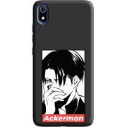 Черный чехол Uprint Xiaomi Redmi 7A Attack On Titan - Ackerman