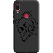 Черный чехол Uprint Xiaomi Mi Play Skull and Roses