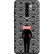 Черный чехол Uprint Xiaomi Redmi Note 8 Pro Man Pattern