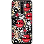Черный чехол Uprint Xiaomi Redmi Note 8 Pro Rock Graffiti