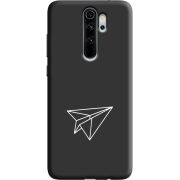 Черный чехол Uprint Xiaomi Redmi Note 8 Pro Paper Plane