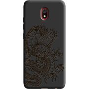 Черный чехол Uprint Xiaomi Redmi 8A Chinese Dragon
