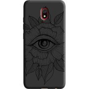 Черный чехол Uprint Xiaomi Redmi 8A Eye