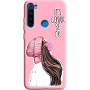 Розовый чехол Uprint Xiaomi Redmi Note 8 It's Gonna Be OK