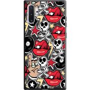 Черный чехол Uprint Samsung N975 Galaxy Note 10 Plus Rock Graffiti