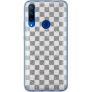 Чехол с блёстками Honor 9X Шахматы