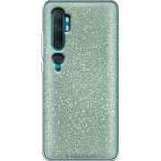 Чехол с блёстками Xiaomi Mi Note 10 / Mi Note 10 Pro Зеленый