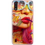 Чехол BoxFace Samsung A015 Galaxy A01 Yellow Girl Pop Art