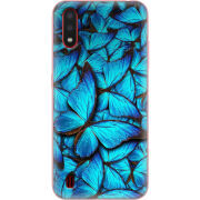 Чехол BoxFace Samsung A015 Galaxy A01 лазурные бабочки