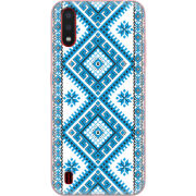 Чехол BoxFace Samsung A015 Galaxy A01 Блакитний Орнамент