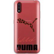 Прозрачный чехол BoxFace Samsung A015 Galaxy A01 Wild Cat