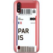 Прозрачный чехол BoxFace Samsung A015 Galaxy A01 Ticket Paris