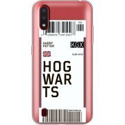 Прозрачный чехол BoxFace Samsung A015 Galaxy A01 Ticket Hogwarts