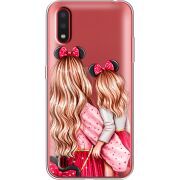 Прозрачный чехол BoxFace Samsung A015 Galaxy A01 Mouse Girls