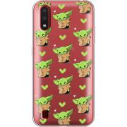 Прозрачный чехол BoxFace Samsung A015 Galaxy A01 Pattern Baby Yoda
