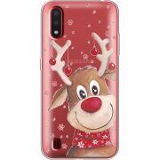 Прозрачный чехол BoxFace Samsung A015 Galaxy A01 Winter Deer