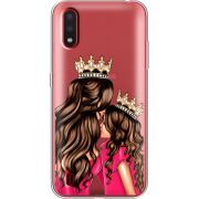 Прозрачный чехол BoxFace Samsung A015 Galaxy A01 Queen and Princess