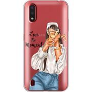 Прозрачный чехол BoxFace Samsung A015 Galaxy A01 Live The Moment