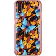 Прозрачный чехол BoxFace Samsung A015 Galaxy A01 Butterfly Morpho