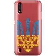 Прозрачный чехол BoxFace Samsung A015 Galaxy A01 Gold Trident